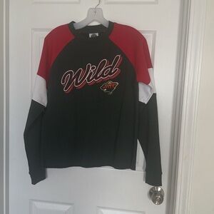 NHL Minnesota wild size small 4/6 NWT GREEN LONG SLEEVES TEE
